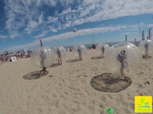 Bubble football na plazy
